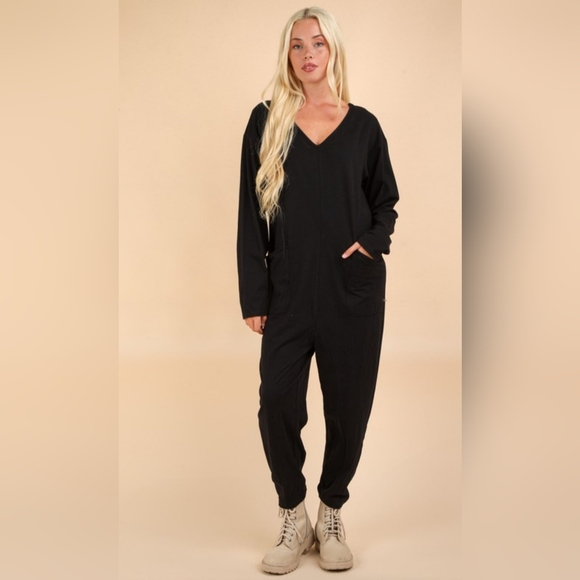 Black Women's Jumpsuit - Picture 1 of 2